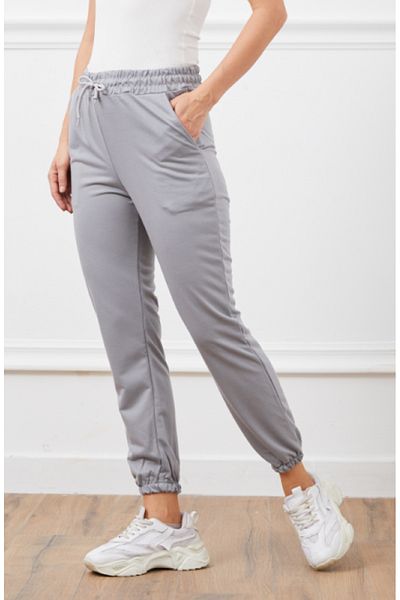 ModaDeniz Γυναικείο Jogger Sweat παντελόνι με ψηλή μέση ελαστικό