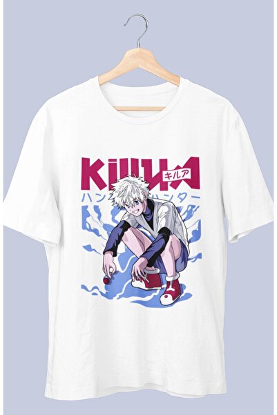 Fuddy Moda Hunter X Hunter Killua Ex V2 Štampano Unisex Oversize kroj majica
