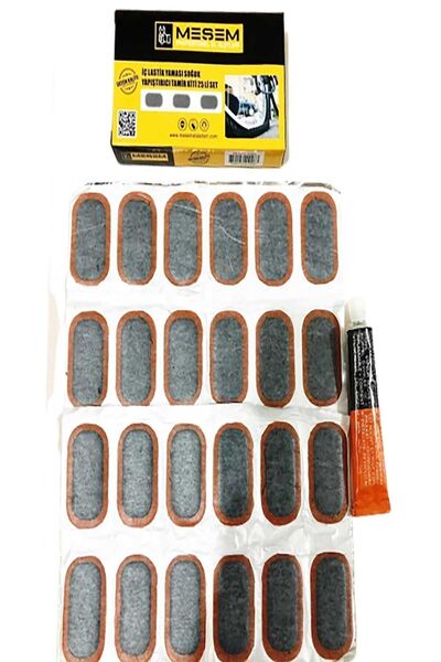 Genel Markalar Otomobil Ve Bisiklet Iç Lastik Yaması Soğuk Yapıştırıcı Tamir Kiti 24'lü