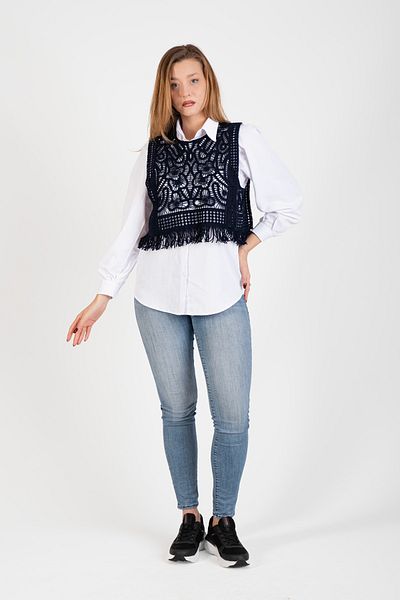 Hatun Atila Hatunatila Tasseled Lace Sweater - 5043