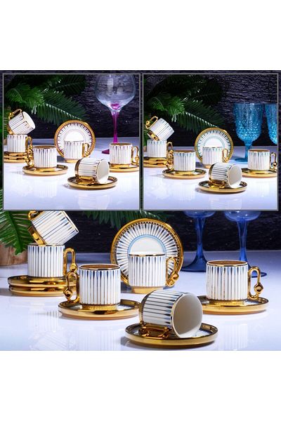 Kosova 4478 IST-178 - 90CC Majestic 6-Piece Standing Cup Set