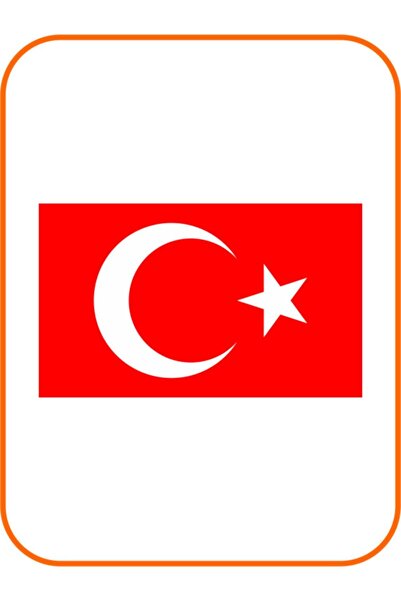 EYBA STİCKER ملصق سيارة على شكل نجمة الهلال الأحمر - 15x9 سم