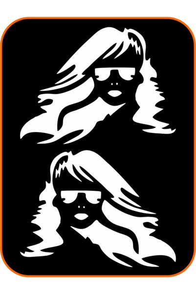 EYBA STİCKER ملصق سيارة نسائي من Madonna - طقم مكون من قطعتين لليد اليمنى وال...