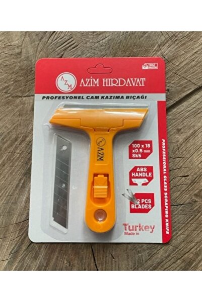 AZM TOOLS Azm Cam Kazıma Aleti Yer Kazıma Cam Kazıma Jiletli Yedekli