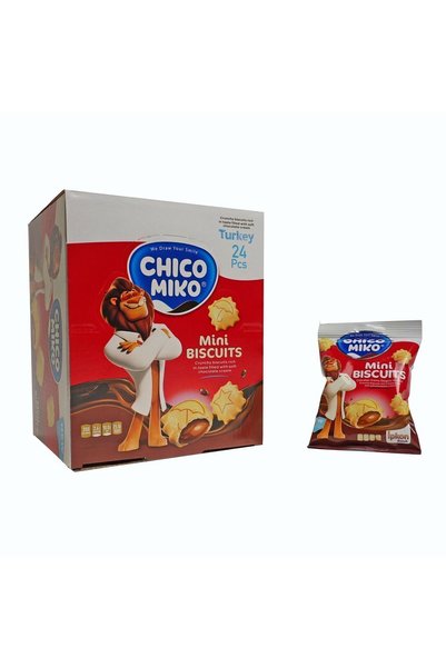 Generic Brand Mini Bisuits (New) Chocolate Cream Filled Biscuits (30 Gr*24 Pieces) Package