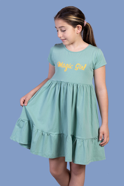 Toontoy Κορίτσι - με τύπωμα λεπτομέρεια με σούρες Φόρεμα