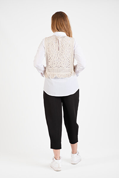 Hatun Atila Hatunatila Tasseled Lace Sweater - 5043