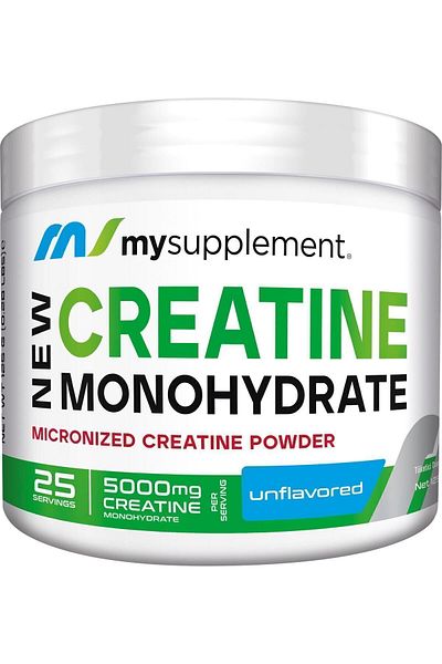 MYSUPPLEMENT Creatine Monohydrate Micronized 25 Servings 125g (200 Mesh) Creatine Amino Acid