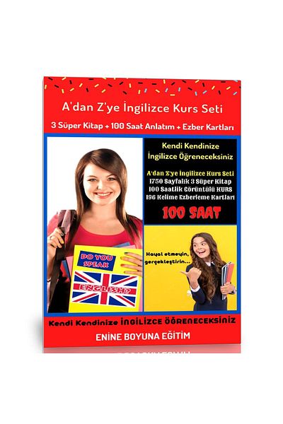 Enine Boyuna Eğitim مجموعة دورة اللغة الإنجليزية من A إلى Z