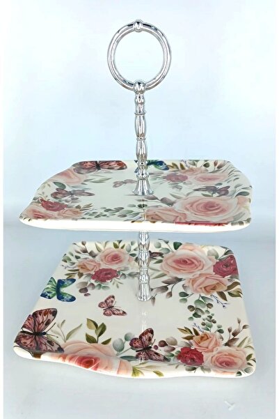 VNS Yns Yns 9901030 Kare Katlı Kurabiyelik/ Meyvelik 21*18 Cm