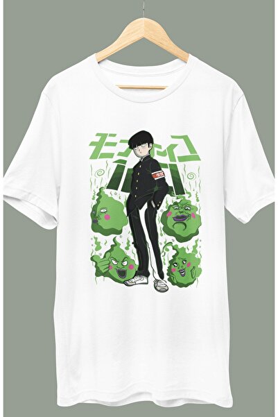 Fuddy Moda Oversize kroj Mob Psycho Shigeo Kageyama Štampano T-shirt , unisex...
