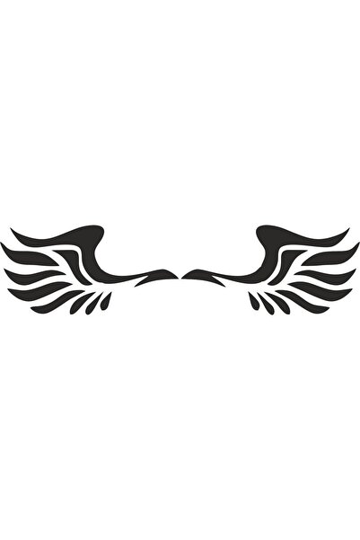EYBA STİCKER Black Angel Wing Side Mirror Auto Sticker