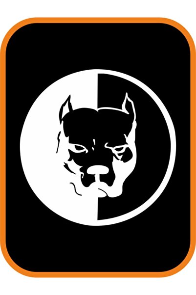 EYBA STİCKER ملصق سيارة بيتبول أبيض - 20x20 سم