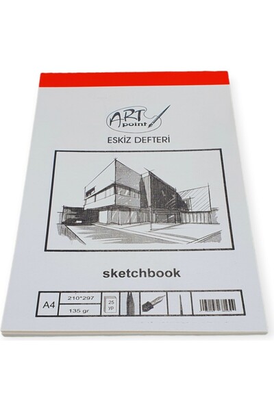 Polin Art Point A4 Caiet de schițe - 135GR 25 de coli