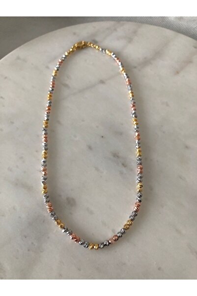 TREND Karışık Renkli Üç Renkli Dorika Kolye