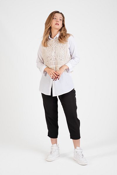 Hatun Atila Hatunatila Tasseled Lace Sweater - 5043