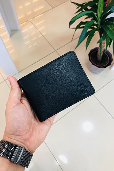 derius Jack Siyah Fermuar Bölmeli Hakiki Deri Kişiye Özel İsim Baskılı Erkek Cüzdanı(Bozuk Para Bölmeli)