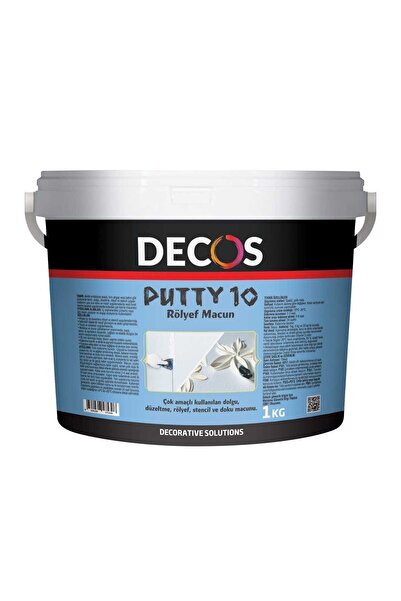 DECOS Putty 10 - Rölyef Macun Pasta 1,5 Kg