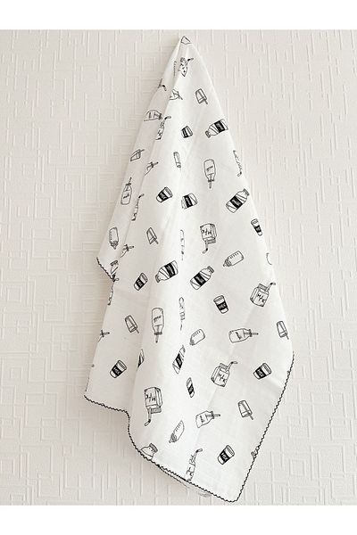 Cloudy 12-Milk Muslin Blanket - 80X90 Cm, Baby and Kids Muslin Blanket