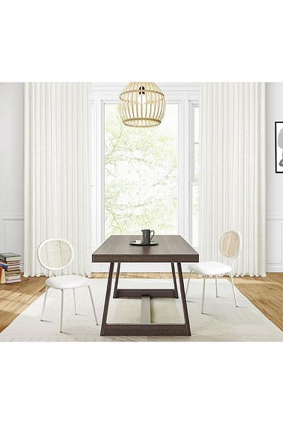 Pyramid Home White Linen Tulle - Leaded, No Ironing, No Pleats and Cornice