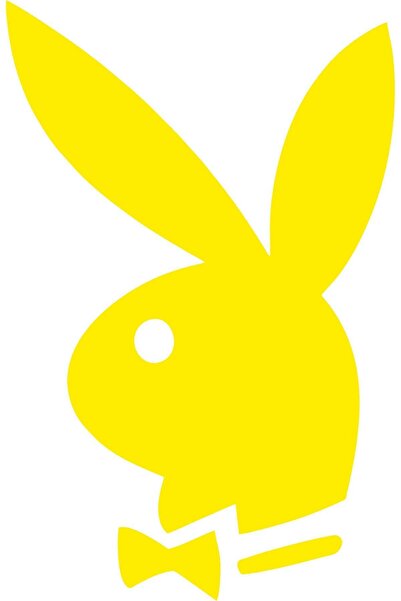 EYBA STİCKER ملصق سيارة بلاي بوي أصفر