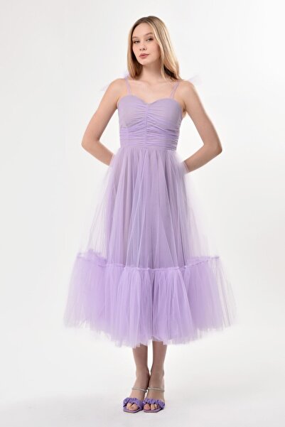 Asees Rochie de seară și rochie de bal de absolvire - cu gât pe umăr, volanat...