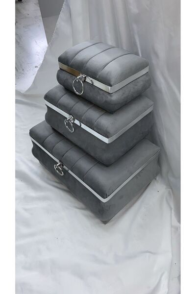 Nima Çeyiz Sandık Lüks 3lü Sandık, Çeyizlik 3lü Çeyiz ve Nişan Sandığı, 3lü S...