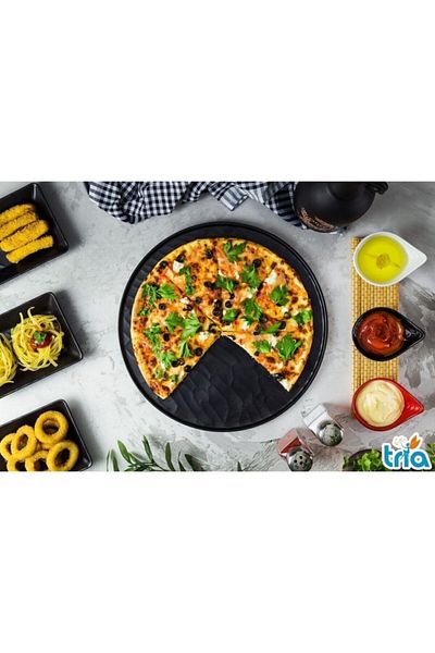 Tria 35 Cm Unbreakable Relief Pizza Plate - 1 Piece Tr335bt