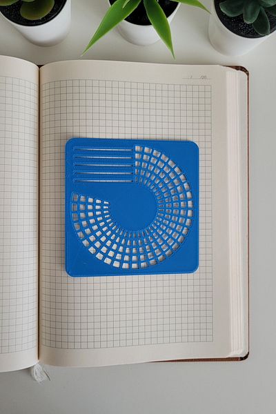 Karmelom Studio Bullet Journal Habit Circle Template Ruler