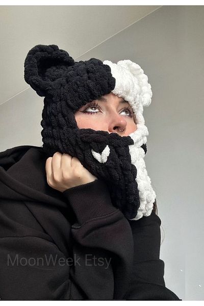AidaAstrid قبعة قناع الثلج منتفخة للتزلج والتزلج على الجليد