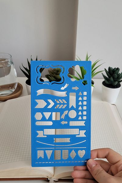 Karmelom Studio Bullet Journal Arrow Routing Detailed Template Ruler