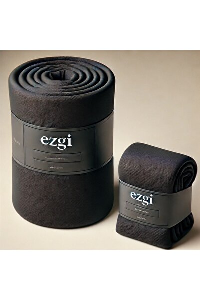 Ezgi Black Ranforce Single Elastic Sheet and Pillow Set - 120x200