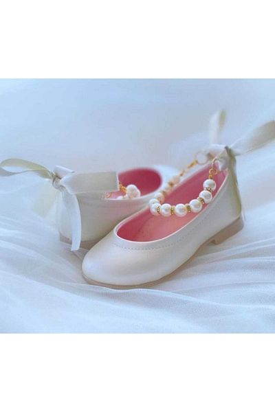 SHR Kids Pantofi de balet Fete Copii Pantofi de balet eleganti cu perle, ocazie speciala, ziua de nastere Pantofi de vara confortabili