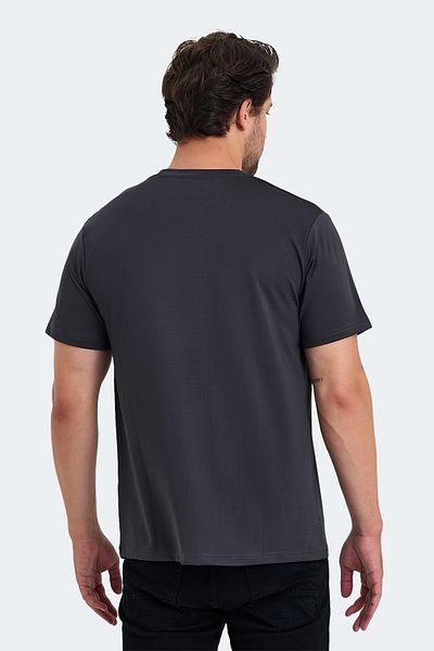 Slazenger OSWIN IN - Ανδρικό μπλουζάκι σε σκούρο γκρι