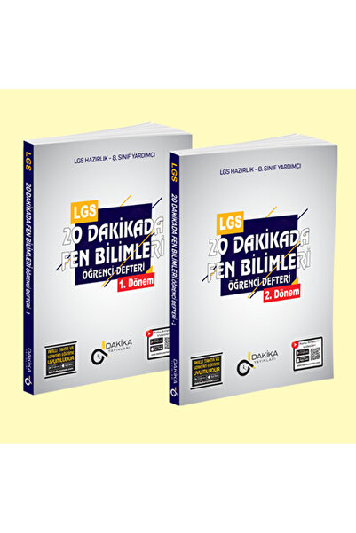 Dakika Yayınları 20 DAKİKADA LGS FEN BİLİMLERİ ÖĞRENCİ DEFTERİ 1. DÖNEM VE 2....