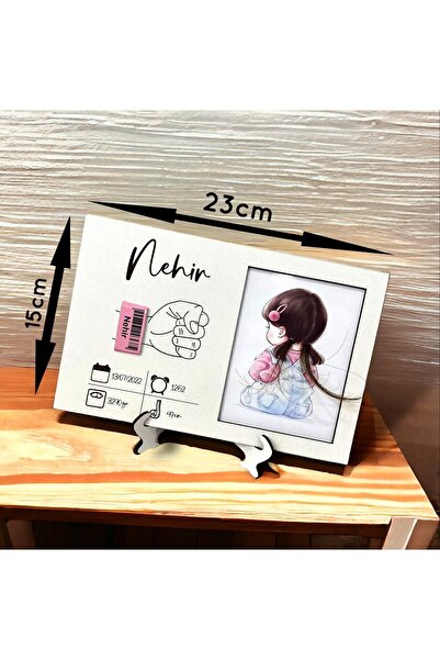 Magnetdesing Yenidoğan bebek bilgi panosu ilk saçım çerçevesi