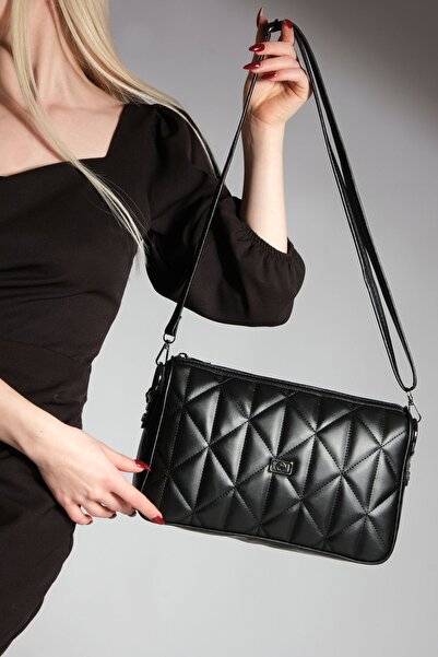 Marjin Women's Adjustable Strap Hand Shoulder Bag Onles Black