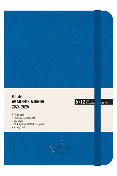 KESKİN COLOR Agenda academică Keskin Color, cu copertă rigidă din piele termică, albastru A5 830236-99