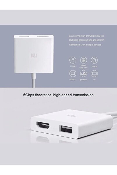 Xiaomi Usb-c To Hdmı Multiport Adapter Çoklu Dönüştürücü