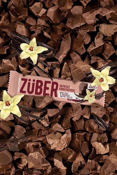 Züber Vanilla and Cocoa Fruit Bar 40Gr X 12 Pieces
