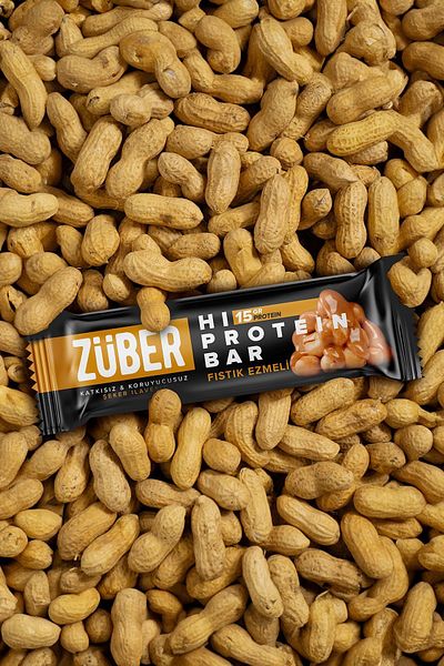 Züber 45g High Protein Peanut Butter Bar - X 3 Pieces
