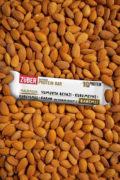 Züber 40g Almond Protein Bar - 3 Pieces