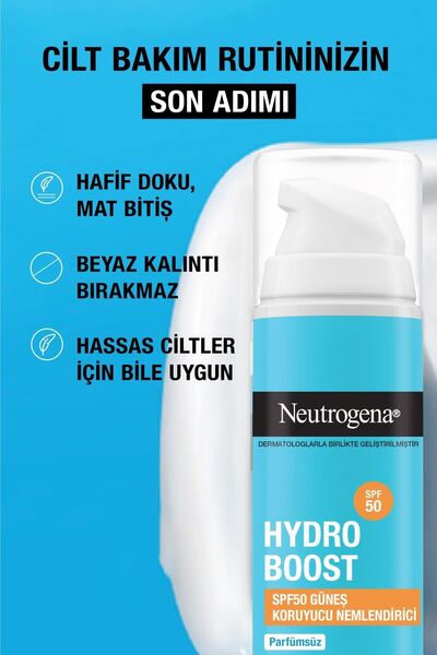 Neutrogena Hydro Boost SPF50 Güneş Koruyucu Nemlendirici 50 ml + Ultra Nemlendirici 30 ml