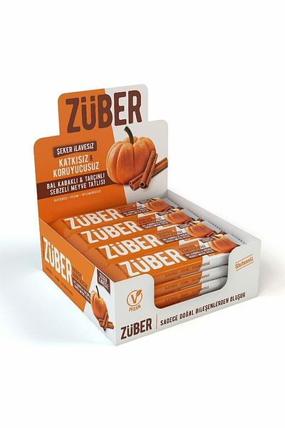 Züber Fruit Dessert with Honey Pumpkin and Cinnamon Vegetables - 35 Gr X 12 Pieces