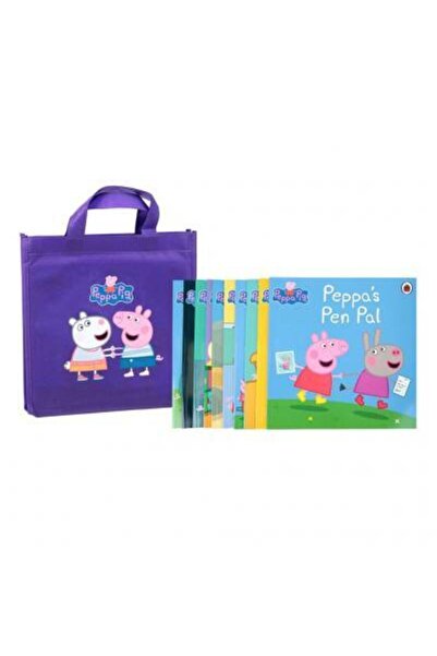 Penguin Random House حقيبة أرجوانية ومجموعة صوتية من Peppa Pig