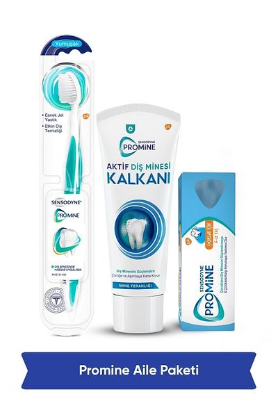 Sensodyne Promine Family Toothpaste Pack - Toothpaste & Toothbrush & Children's Toothpaste
