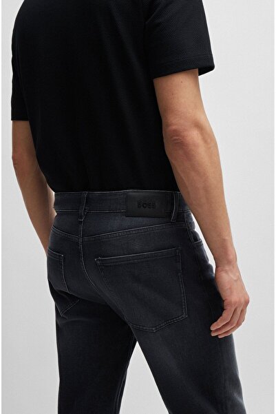 BOSS Erkek İtalyan Denim Normal Kesim 017 Jeans 50520841-017