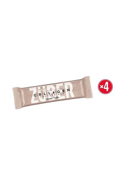 Züber 4 Collagen Protein Bars - 35 gr with cocoa