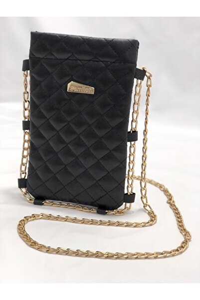 ÖNTAN Kapitone Desenli Zincirli Telefon Çantası