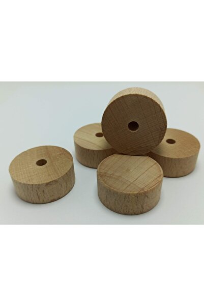 HOBBYHANE Ahşap Tekerlek 34 Mm Çap ( 10 Adet)